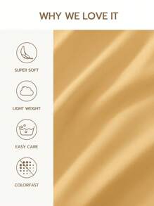 2/3件套纯色床笠，床垫保护套，床垫罩，深口袋床笠，柔软透气，适用于单人床、双人床、大号双人床、特大号双人床 - 14英寸/35厘米深口袋，可机洗，通过Oeko-Tex认证 - 薑黃 - 查看 5