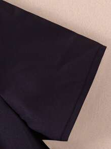 Women's Halloween Skeleton Print Dress - Black - View 4