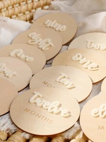 SHEIN Newborn Age Photography Props Set, Minimalist Round Design