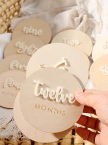 SHEIN Newborn Age Photography Props Set, Minimalist Round Design