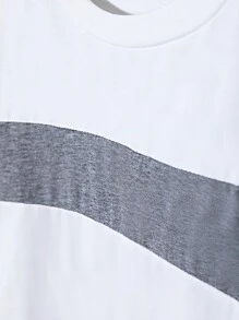 SHEIN Camiseta térmica com camada de base elástica de malha casual para meninos pré-adolescentes