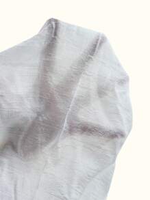 Lunelith SHEIN Lunessa Lace Patchwork Tassel Tie Vacation Lantern Sleeve Blouse Fall Cloth For Women