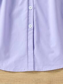 Vestido feminino de manga comprida com cinto e bainha com babados