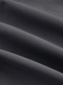 SHEIN MOD 灰色褶皱学院风西装裤，返校，教师上衣，90 年代，校服 - 灰色 - 查看 4