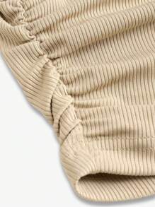 Chiquease Summer Casual Solid Color Slim-Fit Ruched Crop Top And Long Pants Set - Multicolor - View 7