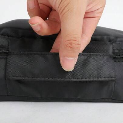 1 pieza Bolsa de almacenamiento de poliéster, bolsa de aseo portátil minimalista, vibraciones bohemias