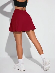 Easithlete Women's Summer Solid High Waist Skort For Everyday Sports - Multicolor - View 13