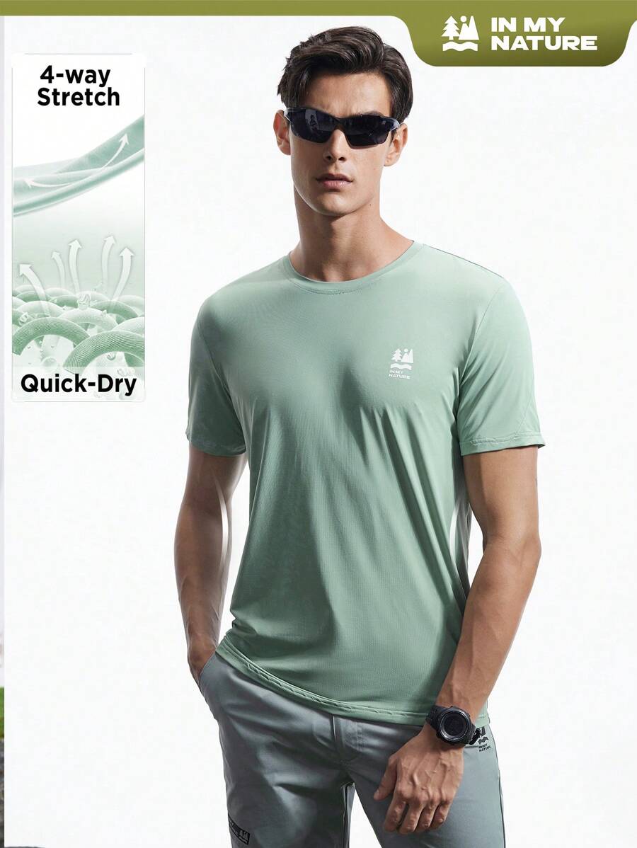 In My Nature Men Summer Casual Outdoor Printed Short Sleeve T-Shirt