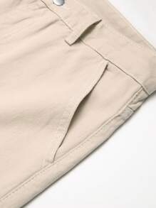 Manfinity Hypemode Herren Lässig Gerade Cargo Hose - Khaki - Übersicht 5