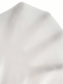 SHEIN Privé Women's Elegant Basic Simple Lace High-Waist Capri Leggings - White - View 3