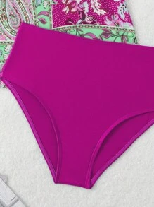 Swim Lushoire Ensemble Tankini d'été pour femmes avec imprimé fleuri pour maillots de bain
