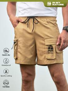 In My Nature Men's Fashionable Loose Fit Outdoor Work Shorts With Pocket Design