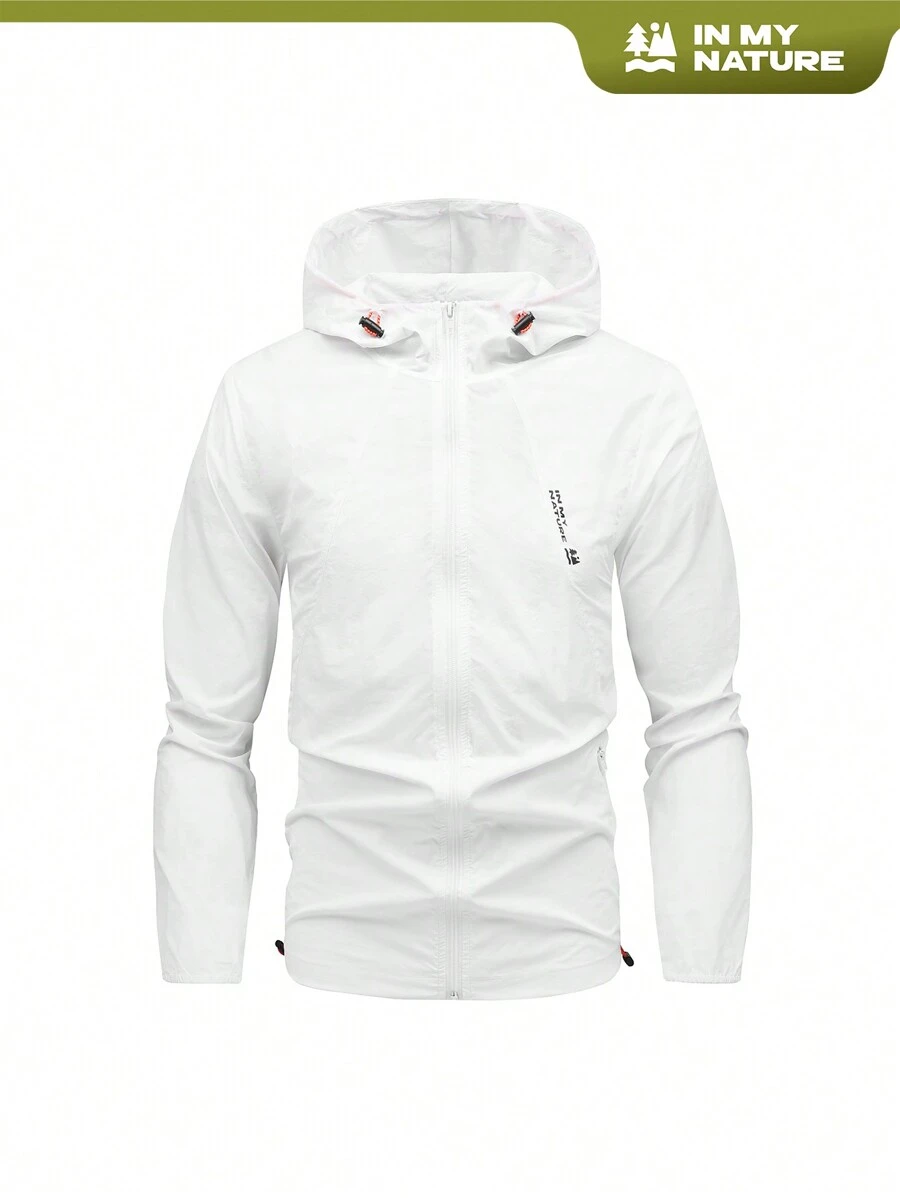 In My Nature Men's Plain And Simple Daily Hooded Long Sleeve Sun Protection Shirt