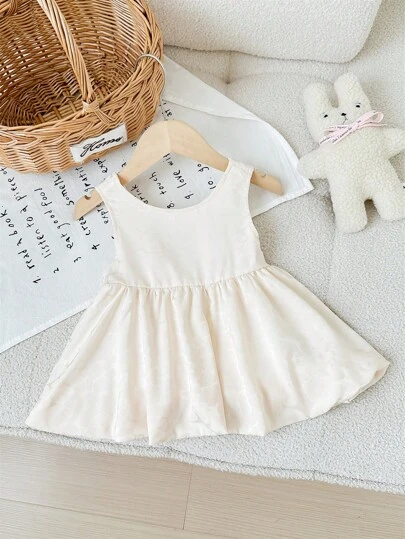 SHEIN 少女寬鬆休閒圓領蝴蝶結背心上衣