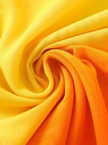 Swim Vcay Ombre Mesh Tie-Up Cover-Up Skirt Summer - Orange - View 4