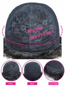Short Afro Curly Pixie Cut Human Hair Wig 1B Real Affordable Hair Replacement Wig Cheap Daily Use Wig For Beginner Friendly Wear To Go Natural Black Color