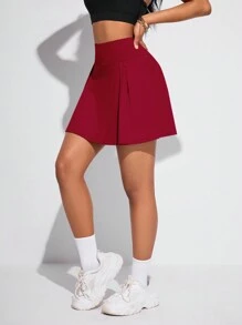 Easithlete Women's Summer Solid High Waist Skort For Everyday Sports - Multicolor - View 11