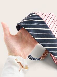 SHEIN ICON 夏季不对称下摆条纹印花露背吊带性感背心