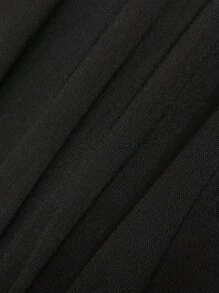 EMERY ROSE Plus Size Casual Solid Color Jogger Pants - Black - View 6