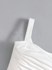 Tween 女童纯色针织上衣和印花裙 2 件套服装，秋冬 - 彩色 - 查看 3