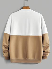 Manfinity Homme Men Two Tone Zip Up Bomber Jacket - Multicolor - View 2