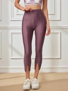 Lifespree Women's Solid Color Minimalist Casual Sports Pants