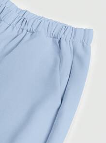 TaskEZ 2-delig verpleegsteruniform met V-hals, korte mouw en broek, damesscrubsset, effen kleur