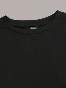 SHEIN Essnce 4 件套休闲简约圆领长袖短款紧身 T 恤，女士，夏季 - 彩色 - 查看 5