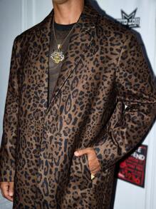 Manfinity VCAY 1pc Quần áo Y2K cho nam công sở thường ngày vừa vặn hợp thời trang dạo phố cổ điển phong cách báo cho nam áo khoác dài vừa và lớn quần áo mùa thu quần áo Halloween - Nhiều màu - Xem 1