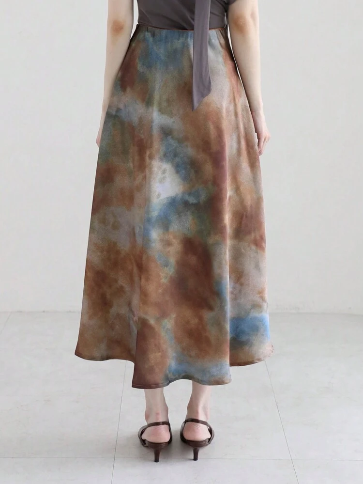 Women's Elegant Tie-Dye Skirt, Spring & Summer