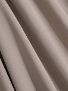 DAZY 女士交叉腰带阔腿休闲裤 夏季 - 卡其色 - 查看 8