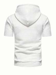 Manfinity Sport Corelite Áo thun thể thao tay ngắn có mũ trùm đầu kiểu bạn trai dành cho nam - trắng - Xem 2