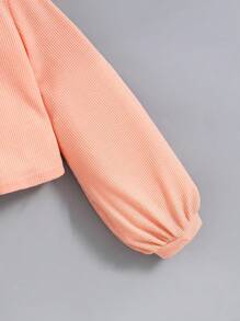 Tween 女童纯色针织上衣和印花裙 2 件套服装，秋冬 - 彩色 - 查看 7