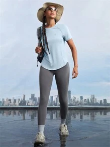 In My Nature Women Plain Simple Casual Outdoor Short Sleeve T-Shirt Hiking Women Clothes