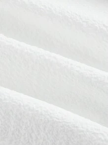 SHEIN MOD 3D 花卉不对称荷叶边大码女式长裙 - 白色 - 查看 5