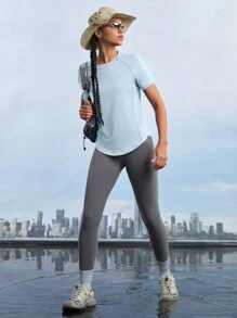 In My Nature Women Plain Simple Casual Outdoor Short Sleeve T-Shirt Hiking Women Clothes