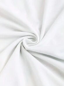 SHEIN LUNE Áo thun nữ in hình bướm hở vai thường ngày mùa hè - Màu xanh ngọc - Xem 3