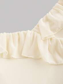 SHEIN MOD Women's Knitted Apricot Dress,White Women Dresses,Fall Dresses