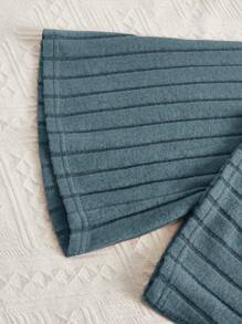 SHEIN Tween Girls Knitted Ribbed Cardigan, Camisole Top And Pants Casual Outfit