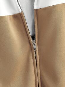 Manfinity Homme Men Two Tone Zip Up Bomber Jacket - Multicolor - View 4