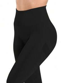 Easithlete Mallas sin costuras y elásticas para uso diario para mujeres - Morado - Ver 7