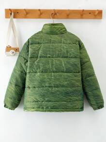 Thick Padded Coat For Tween Boys, Winter - Multicolor - View 2