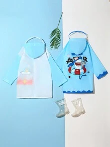 Kids/Teens Cute Printed Outdoor Hiking Waterproof Raincoat For School/Play