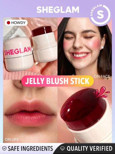 SHEGLAM أحمر شفاه وخدود مرطب من Jelly-Licious-أحمر...