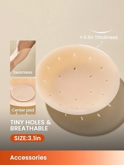 LUVLETTE Breathable Sticky Adhesive No Show Nipple Covers-With Free Nipple Pasties-The Best Choice To Release Your Breasts In Summer