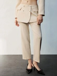 Maija Falda informal de viaje para damas con diseño de 2 en 1 pantalones - Albaricoque - Ver 3