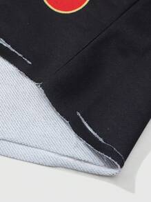 PAVTROS 男士全身印花连帽运动衫，做旧设计，街头潮流，图案，长袖，连帽衫，男友礼物 - 彩色 - 查看 6