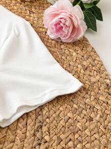 INAWLY 女士夏季标语和海龟印花圆领短袖休闲 T 恤 - 白色 - 查看 3