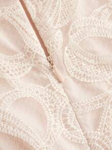 SHEIN Privé Elegant Floral Heavy-Duty Hollow Out Weave & Pressed Flower Decoration Spaghetti Strap Backless Dress, Ideal For Beach Vacation,Slim Waist Design Waist Spaghetti Strap Ruched Slim Fit Long Dress ,Back To School Long Dress ,Hawaiian Long Dress,Vintage Clothes Teacher Dress For Summer And Autumn,Vacation, Dating