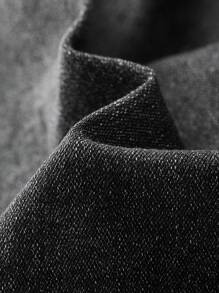 NEON BLANC Men's Casual Slim Fit Slightly Flared Leg Jeans - Black - View 12